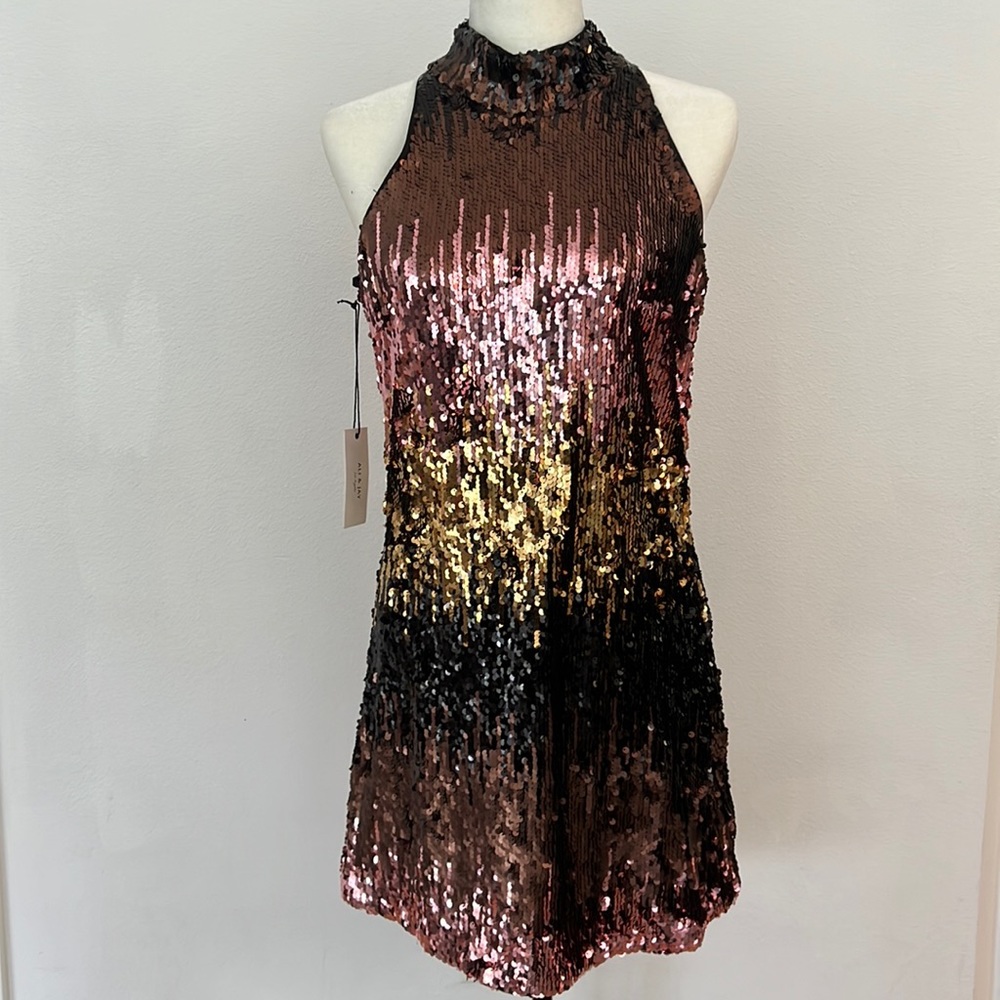 fun sequence dress by Ali & Jay, size medium, full of fun colors!